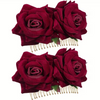 Dark Rose Hair Comb