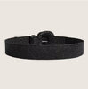 Black Stretch Rattan Buckle Belt
