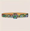 Rainbow Python Buckle Belt