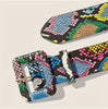 Rainbow Python Buckle Belt