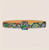 Rainbow Python Buckle Belt