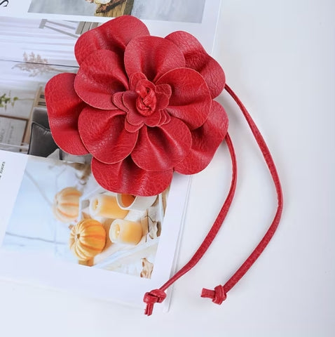 Heart Shape Western Belt: Cinnamon