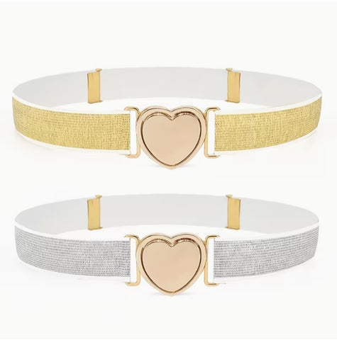 Heart Shape Western Belt: Cinnamon