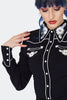 Embroidered Black Cowgirl Shirt