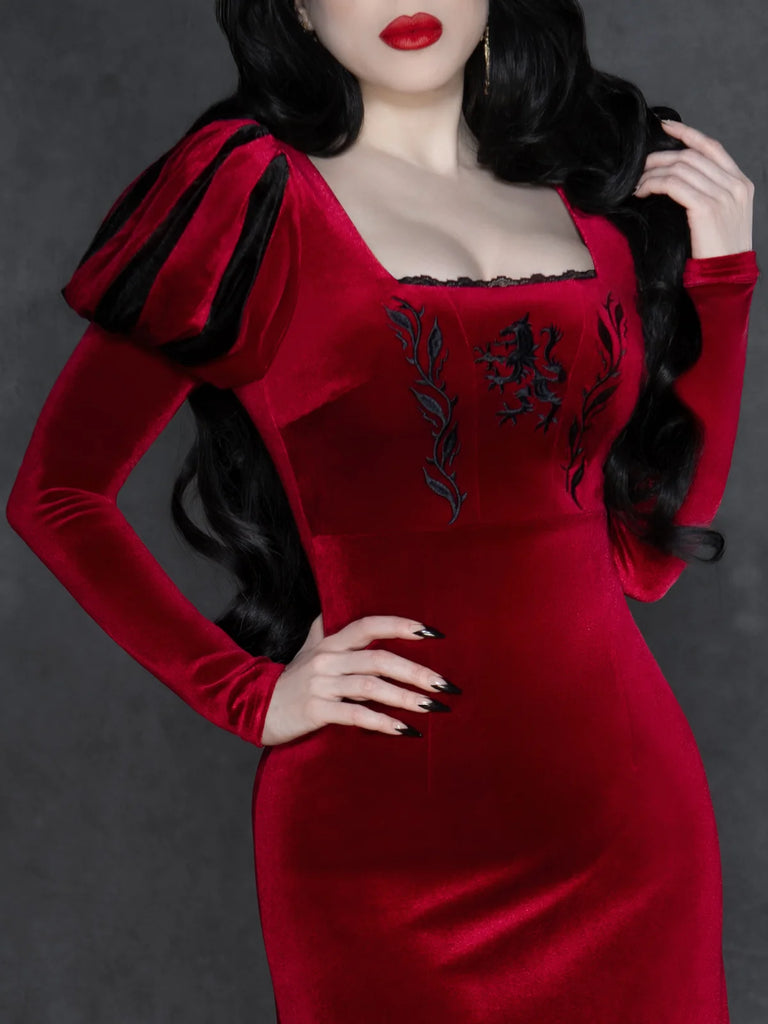 Howling Dress: Burgundy