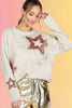 Star Sequin Soft Knit Sweater