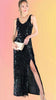 Stretch Sequin Maxi Dress