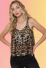 Luxe Leopard Sequin Tank Top