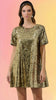 Gold Tease Trapeze Dress