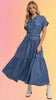 Tiered Tencel Denim Dress