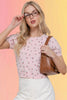 Cherry Print Knit Top
