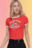 Fruit Club Vintage Tee: Red