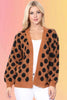 Polka Dot Open Front Cardigan