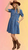 Chambray Denim Casual Dress