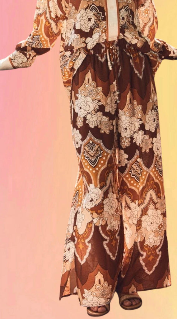 Andalucian Retro Print Pants