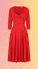 Cherry Red Marilyn Dress