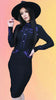 June Dress: Black/Purple