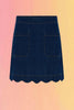 Indigo Denim Mini Skirt