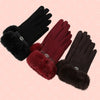 Luxe Faux Fur Trim Gloves