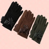 Embellished Bow Gloves