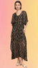 Gauzy & Golden Kimono Maxi Dress