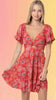 Crete Sweet Floral Mini Dress