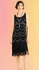 Geo Deco Beaded Fringe Dress