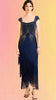 Marchesa Midnight Blue Beaded Dress
