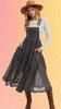 Lace Embroidered Overall Dress