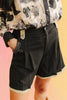 Pleated Boot Stitch Shorts