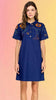 Embroidered Denim Mini Dress