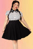 Shorter Swing Skirt: Black