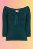 Pretty Illusion Knit Top: Green