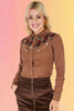 Embroidered Brown Cowgirl Shirt