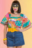 Rainbow Valley Peasant Top