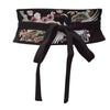 Crane Embroidered Obi Belt