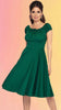 Forest Green Gathering Dress