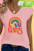 Love Wins V-Neck Tee