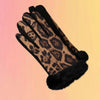 Leopard N' Faux Fur Gloves