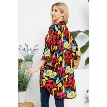 Night Mushrooms Kimono