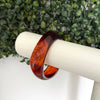 Swirl Acrylic Bangle: Amber Flame