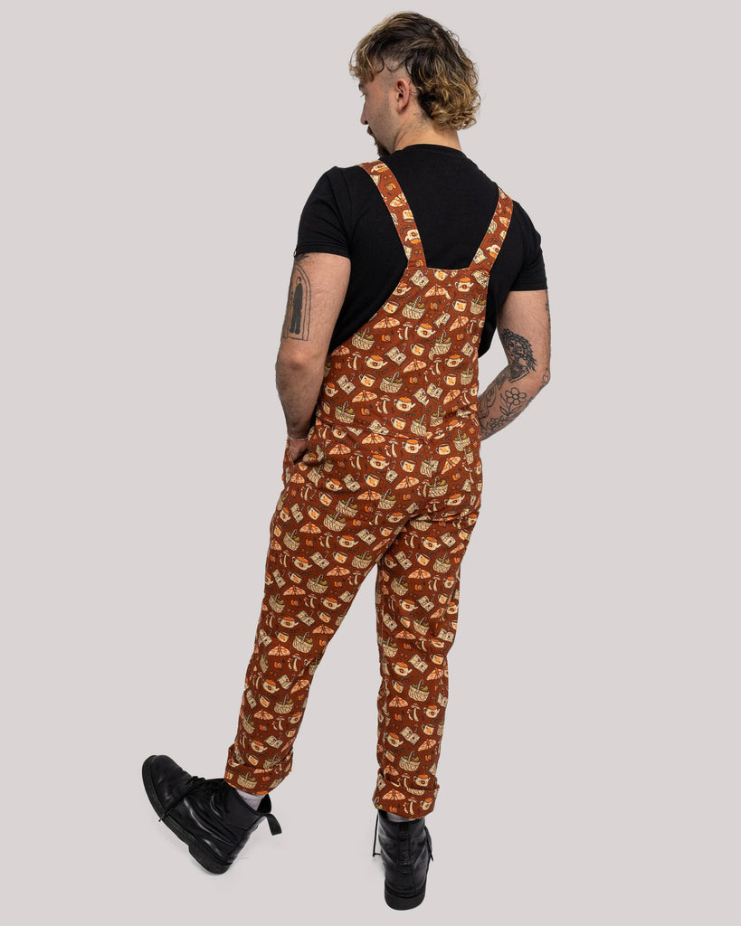 Mushroom Tea Party Stretch Dungarees