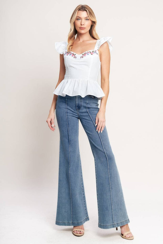 Embroidered Doll Top