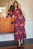 Vintage Blooms Maxi Dress