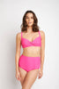 Vintage Style Hii Waist Bikini: Pink