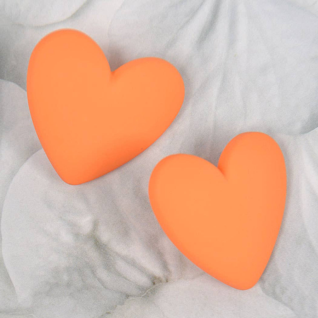 Heart Stud Earring: Yellow