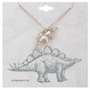 Silver Stegosaurus Necklace