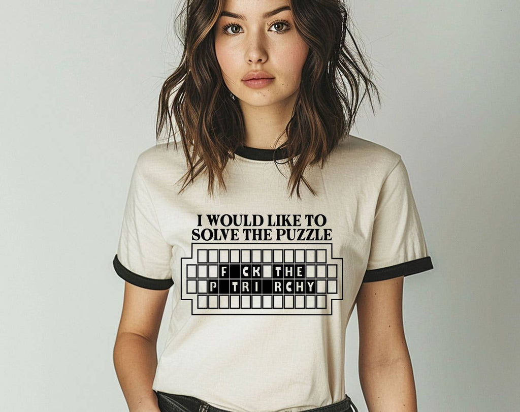 F*ck The Patriacrhy Retro Ringer Shirt