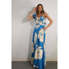 Jardin De Fleur Maxi Dress: Blue