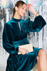 The Real Teal Luxe Velvet Dress
